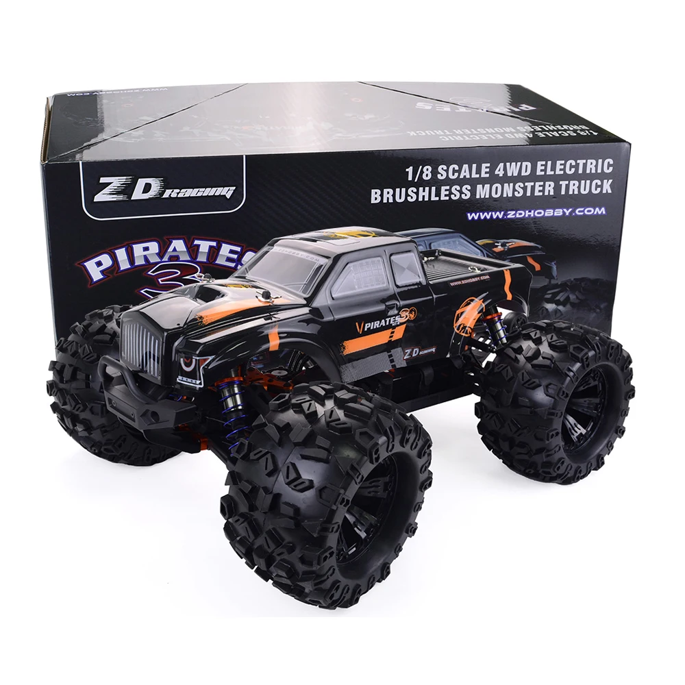 ZD Racing 9116-V4 MT8 Pirates3 3S 2.4G 4WD 1/8 RTR MONSTER Truck Buggy Off-road Truggy Vehicle 80-90km/h 400m Distance RC Car