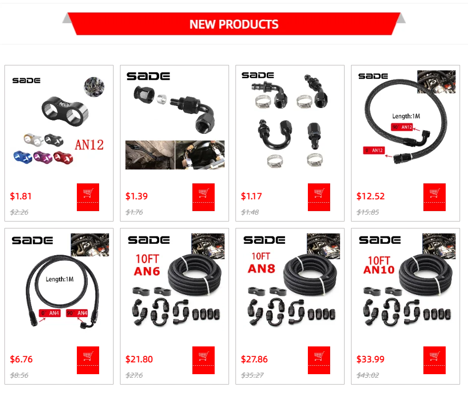 5M AN6/AN8/AN10 CPE Öl Kraftstoff Armaturen Schlauch Ende 0 + 45 + 90 + 180 grad Öl Adapter Kit Geflochtene Öl Kraftstoff Schlauch Linie Mit Klemmen – Detail 1