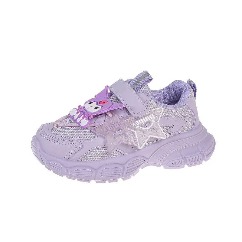 

New Kids Girls Running Sneakers Korean Cartoon Casual Dad Shoes for Primary Students
