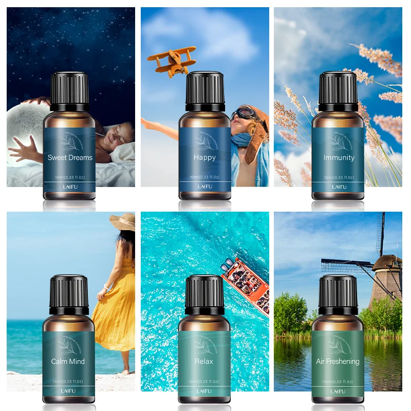 Customized Water-Soluble Aromatherapy Essential Oil Set for Humidifiers, Diffusers, Candle & Soap Making, Ideal for Home, Hotel,