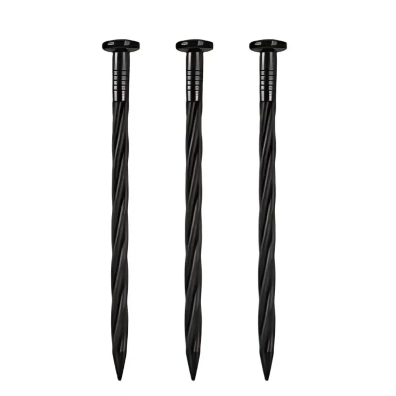 50PCS Gardening Ground Nail 15cm/20cm PP Pointed Tip Easy to Use Grassland Fixation Tools for Wind Protection And Tent Anchoring