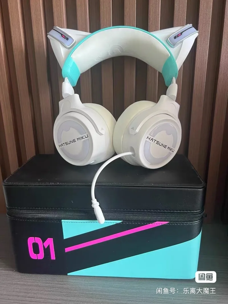 

В наличии Hatsune Miku, проводные Bluetooth наушники с кошачьими ушками, аниме, периферийные устройства, реквизит для косплея, игровые наушники для девочек, кавайный подарок