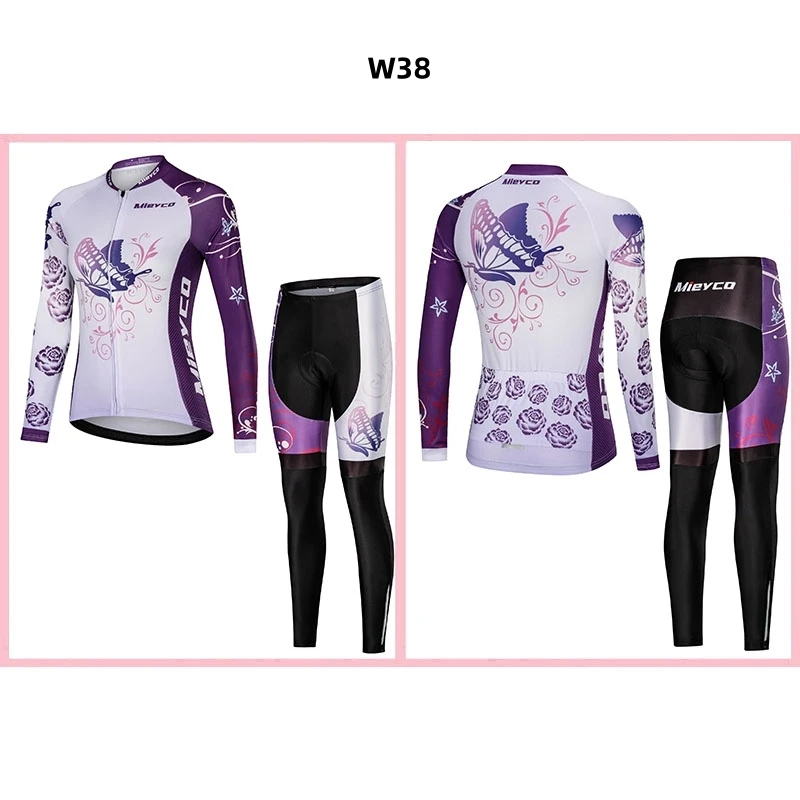 Frauen Radfahren Jersey Langarm Mtb Fahrrad Kleidung Fahrrad Radfahren Radfahren Set Quick Dry Ciclismo Ropa Bisiklet Kleidung Pro Anzug – Detail 14