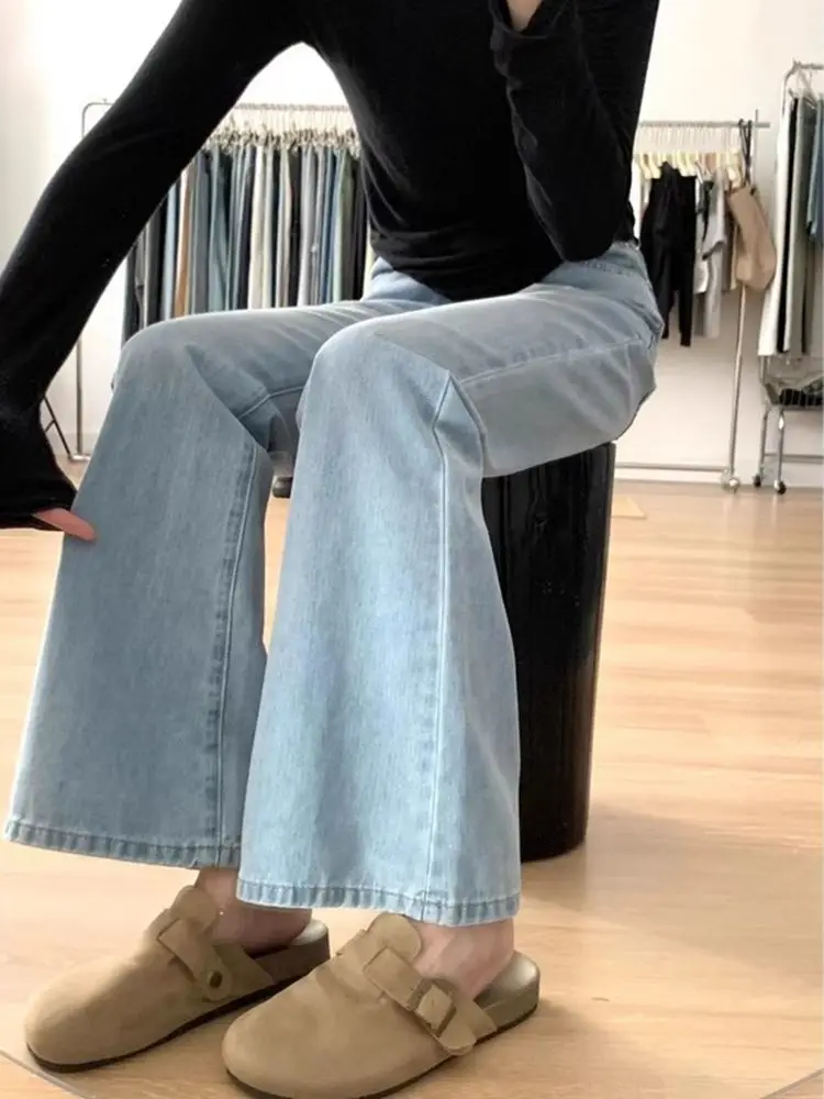 

Джинсы для девочек, женские джинсы с рюшами, плиссированные, драпированные, с разрезом, асимметричные детали, боковая драпировка, струящаяся шикарная расклешенная труба-палаццо