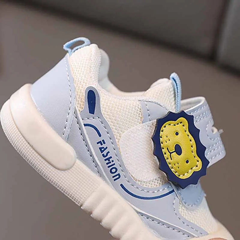 0-3 Years Baby Soft Soled Walking Shoes Spring Autumn Mesh Upper Breathable Casual Sports Shoes Anti Slip Anti Kick Sneakers