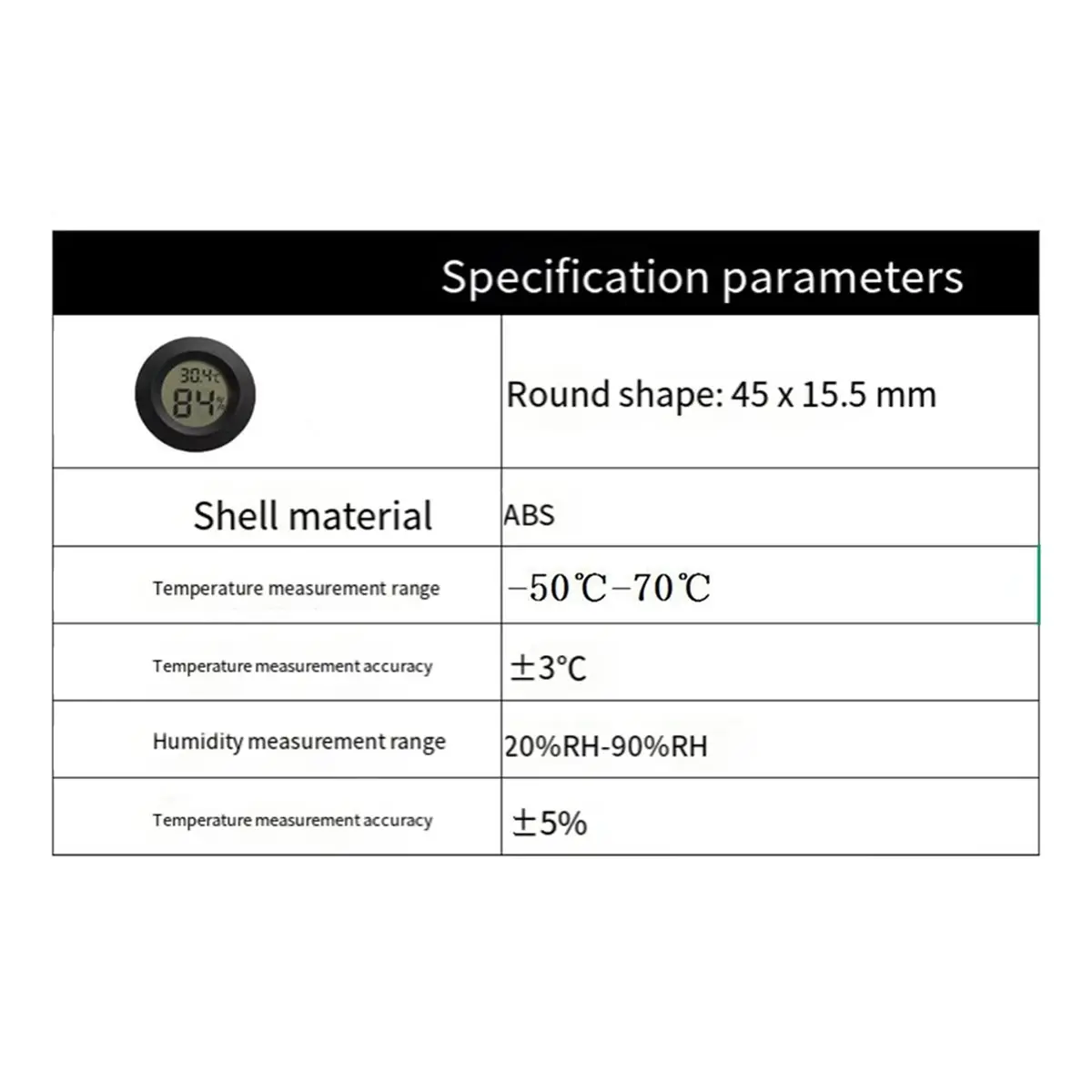 For Mini Electronic Temperature and Humidity Meters LCD Monitor Indoor Room for 3D Printer Accessories A