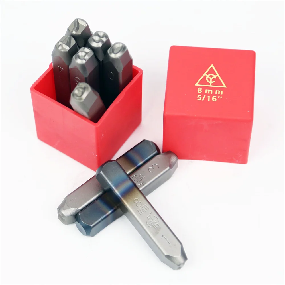 

RCIDOS YC 8 мм цифры Stanard Font стальные штампы, цифры (0-9) 9 шт./кор.