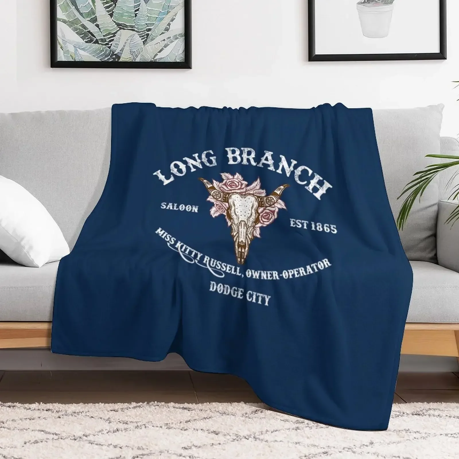 Gunsmoke T-ShirtLong Branch Saloon Throw Blanket Luxury Brand warm for winter Soft Blankets