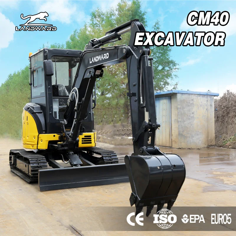 Miniexcavadora de cabina cerrada sobre orugas de alta calidad, excavadora microcompacta hidráulica al por mayor de 2,5 toneladas, gran oferta,