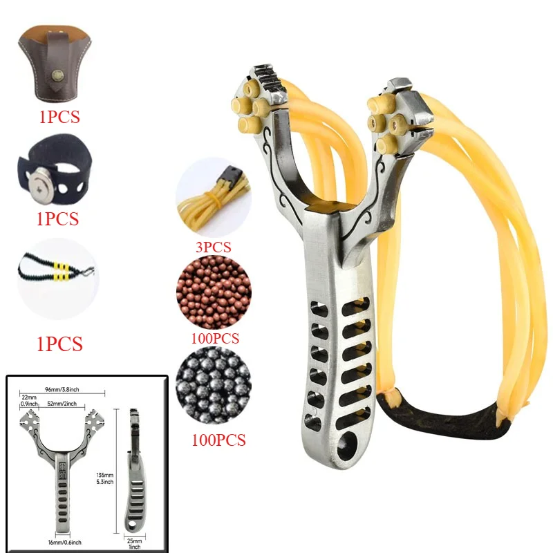 EDC Strand High Elasticity Traditional Stainless Steel Metal 4 Card 8  Card Ball Outdoor Hunting and Shooting Set