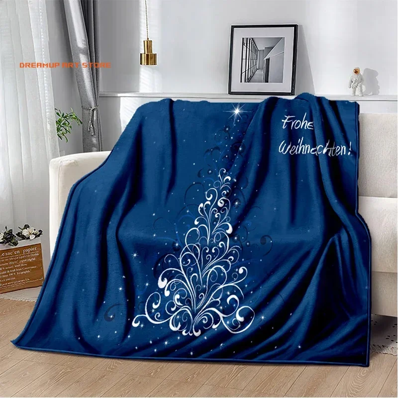 2026 3D Print Christmas Gift Blanket Soft Sofa Cover Throw Christmas Celebration Winter Blanket Fleece Bed Blanket For Bedroom C