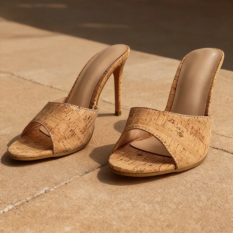 

Ronticool/женские босоножки-мюли на платформе, блестящие модельные туфли на шпильке с открытым носком, розовые, красные, размер США 47