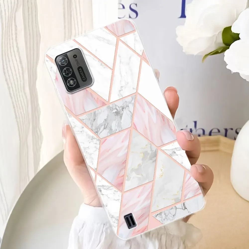 For ZTE Blade A52 Lite Case ZTE A52 Love Heart Transparent Soft Silicone TPU Phone Case For ZTE Blade A52 A52 Lite Cover Coque