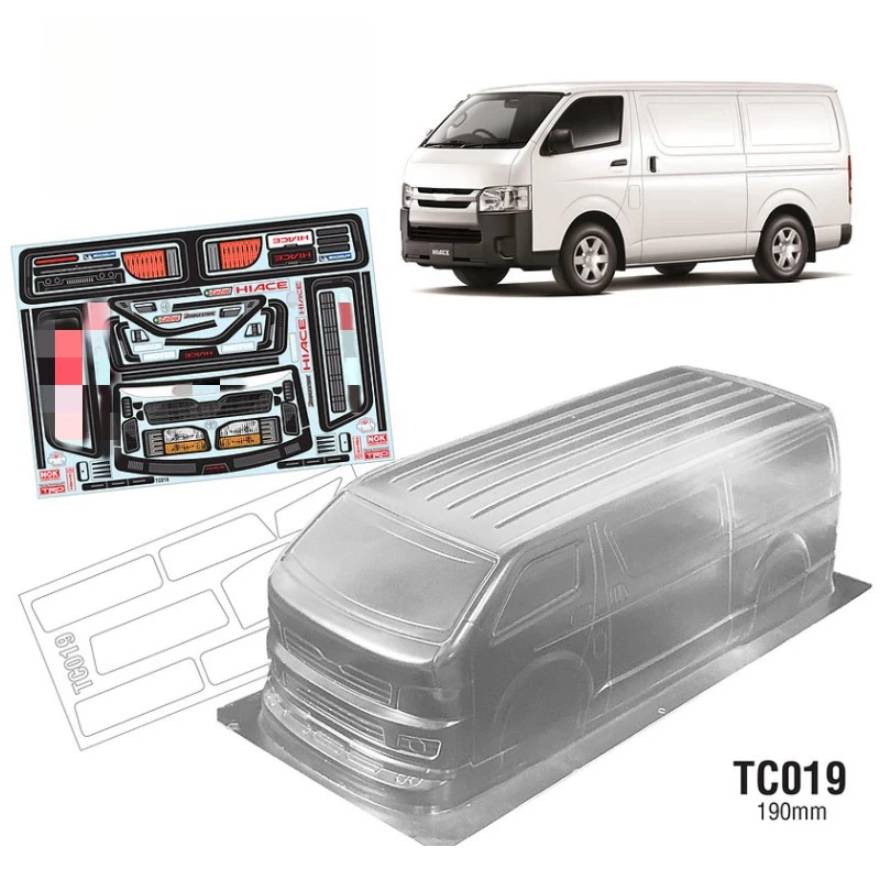 

Team C TC019 Toyta Hiace Van Clear Lexan корпус 190 мм с наклейками Лист-наклейка