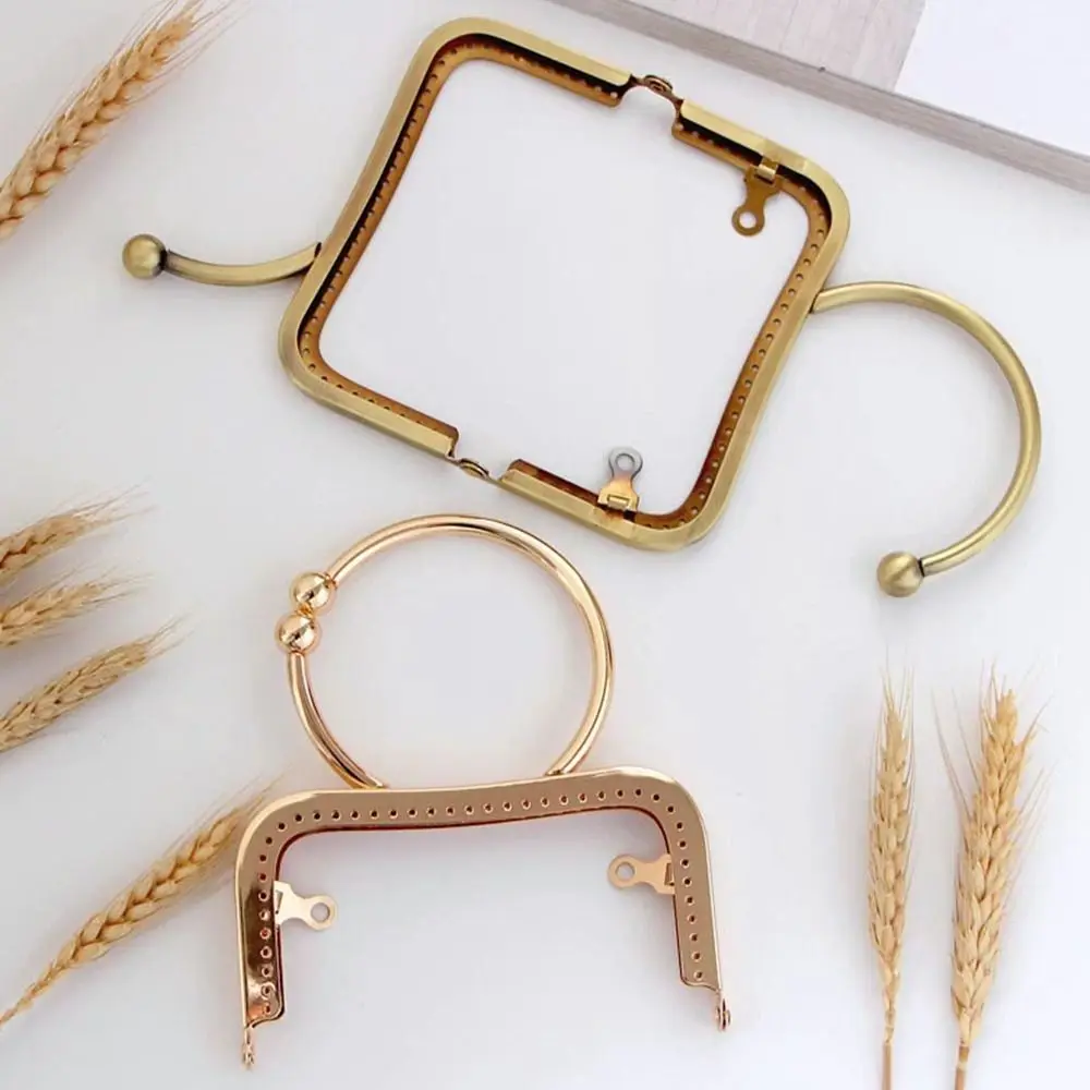 มินิโลหะกรอบ Kiss Clasp กระเป๋าฮาร์ดแวร์ Vintage กระเป๋า Clasp กรอบกระเป๋า Kiss Clasp ล็อคกระเป๋าอุปกรณ์เสริม DIY Craft