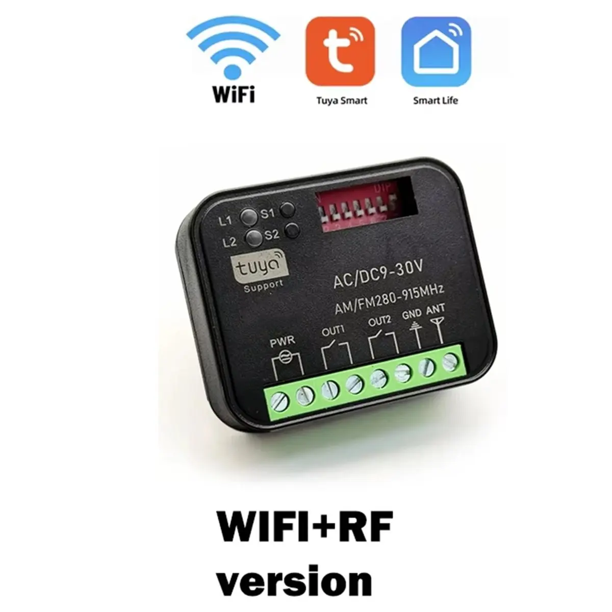 【MUST-HAVE LIST】 For Tuya Universal 433MHz 868MHz WIFI Gate Remote Control Receiver 2CH 300-868MHz Controller