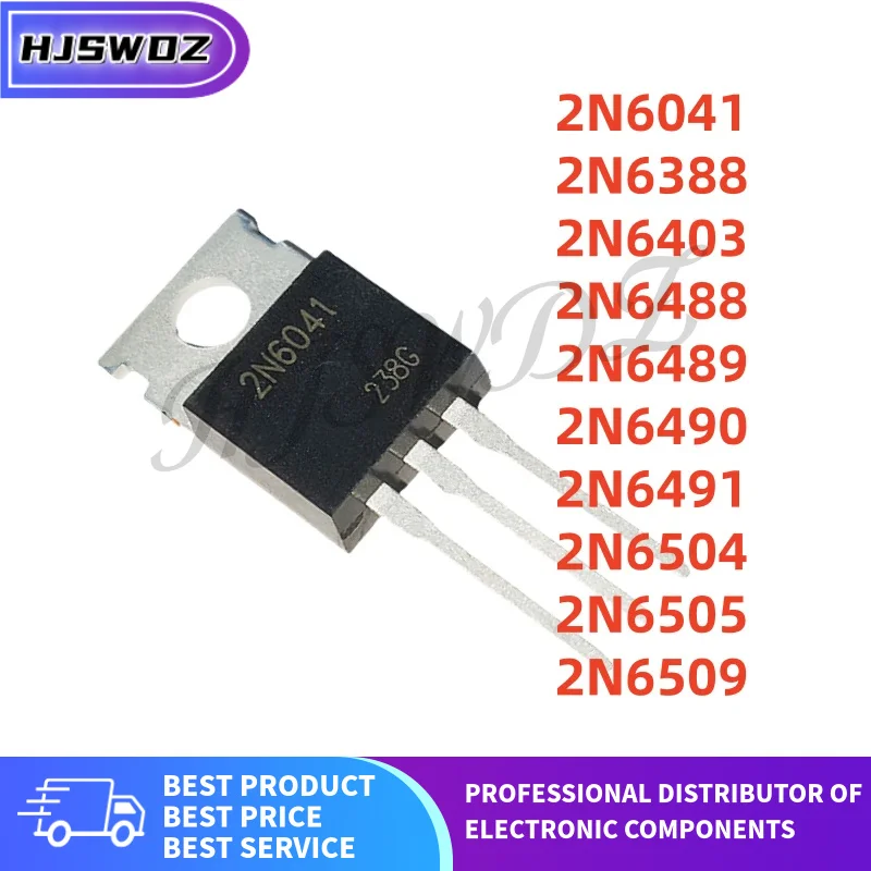 10pcs New 2N6504 2N6388 2N6489 2N6490 2N6403 2N6488 2N6491 2N6505 2N6509 2N6041 TO-220 SCR Thyristor