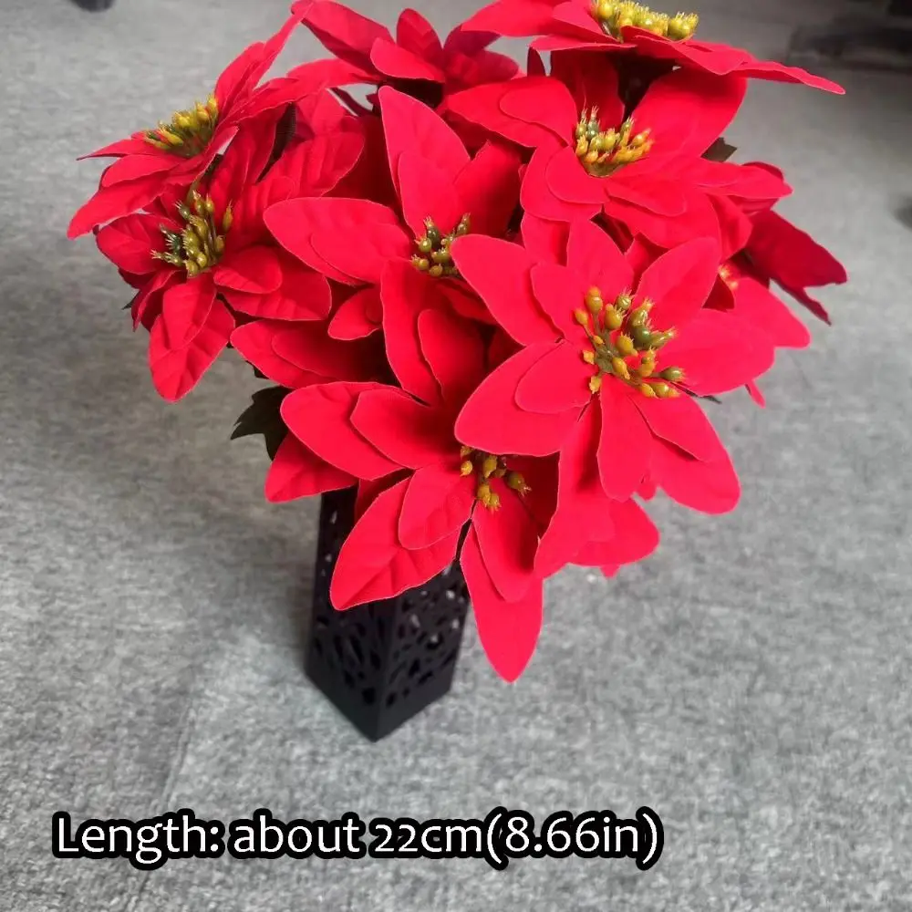 Hot Realistic Roses Artificial Flowers Red Roses Artificial Fake Rose Durable Rose Flower Branch for Wedding Home Decor