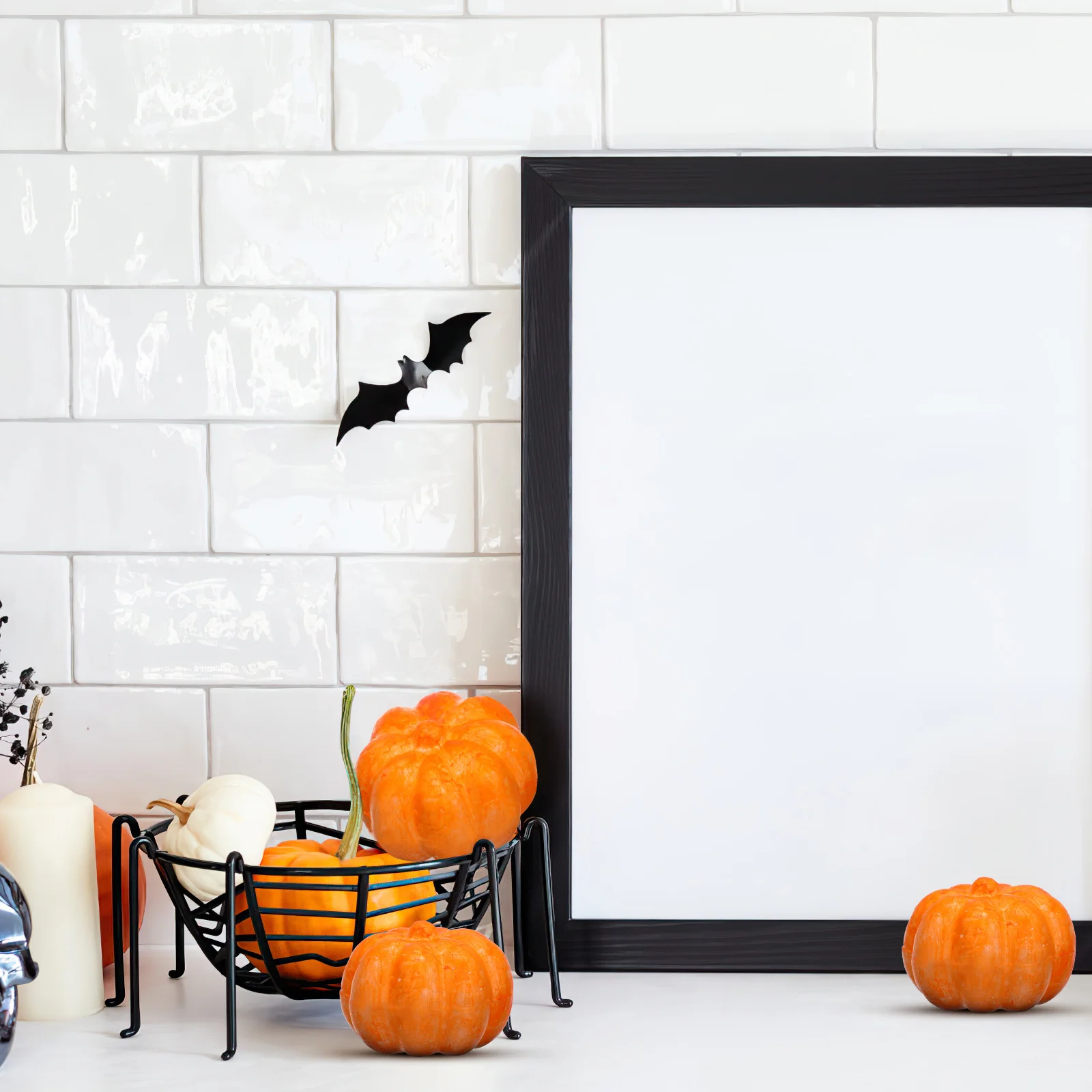 

20Pcs DIY Pumpkin Models Harvest Party Decor Easy Coloring Good Rendering Effect Creative Adornment Simulation Pumpkin