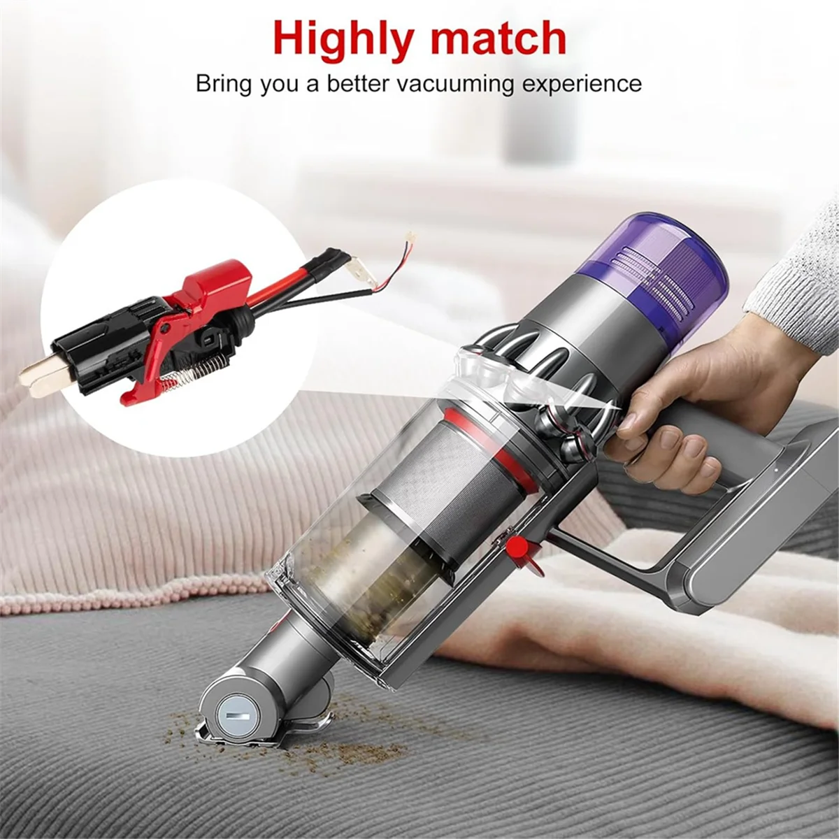 V11 SV14 진공 청소기 용 FZFZ 강력한 트리거 스위치 어셈블리, 업그레이드 된 전원 버튼 교체 부품