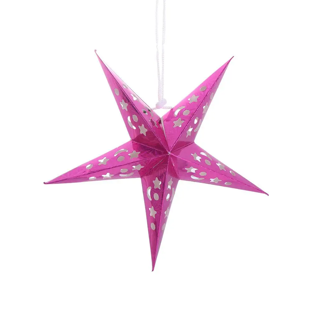 

Multi Colors Pendant Wedding Party DIY Paper Lantern Stars Lampshade Hanging Lights Decoration Christmas Decoration Ornaments