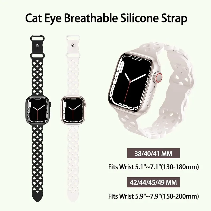 Breathable Silicone Band for Apple Watch Series Ultra 10 9 8 7 6 SE 5 4 correa Bracelet IWatch Strap 40mm 44 42 46 41 45 49 38mm
