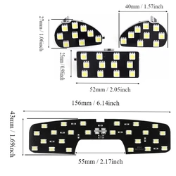 Ice Blue White Car Interior Light LED Reading Lamp For Ford Ecosport Focus 2 MK2 2007 2008 2009 2010 2011-2014 Roof LED Lamp