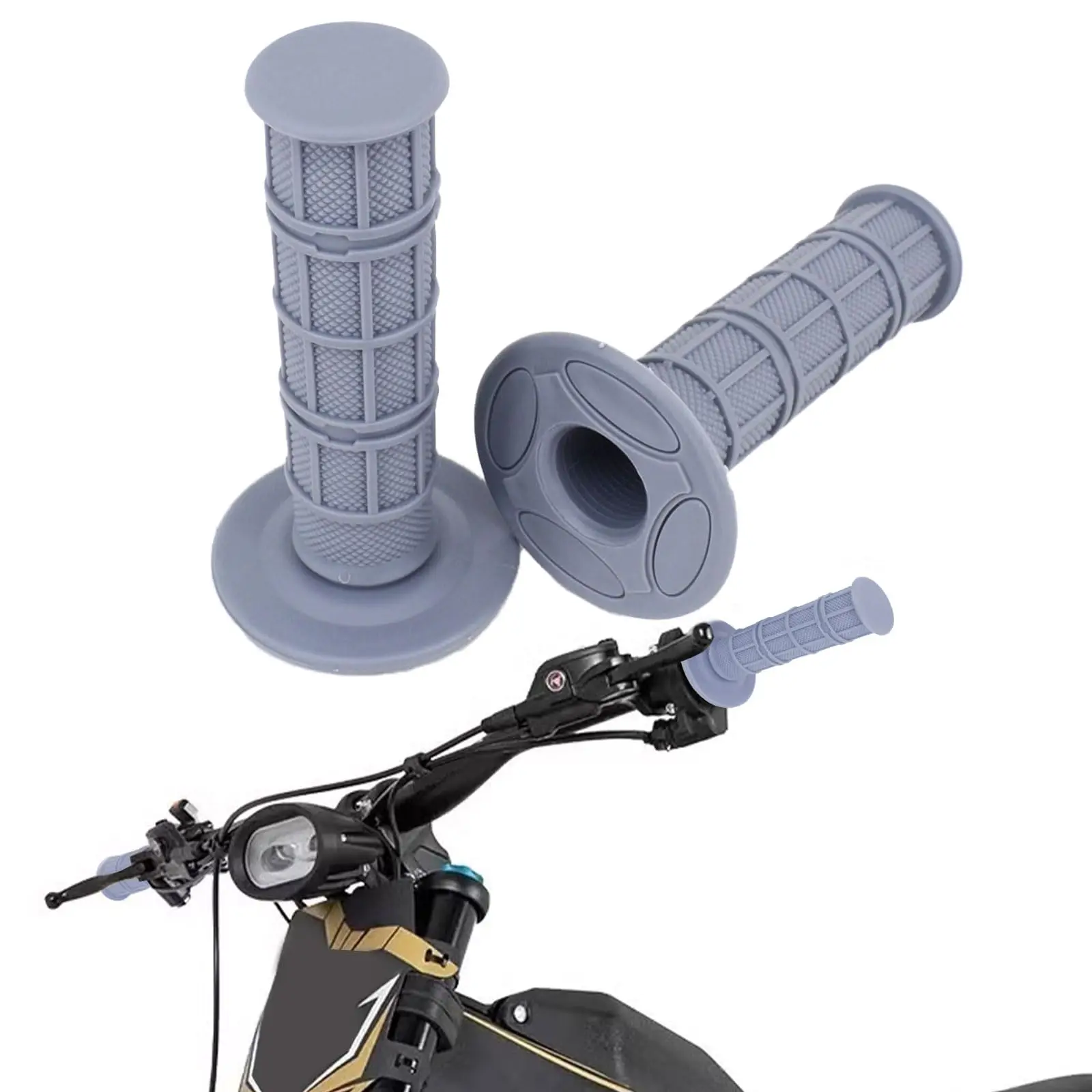 

Universal Motorbike Rubber Handle Bar Part Motorcycle Throttle Turn Grip Handlebar for Motocross Grip Pit Bike 22mm 24mm