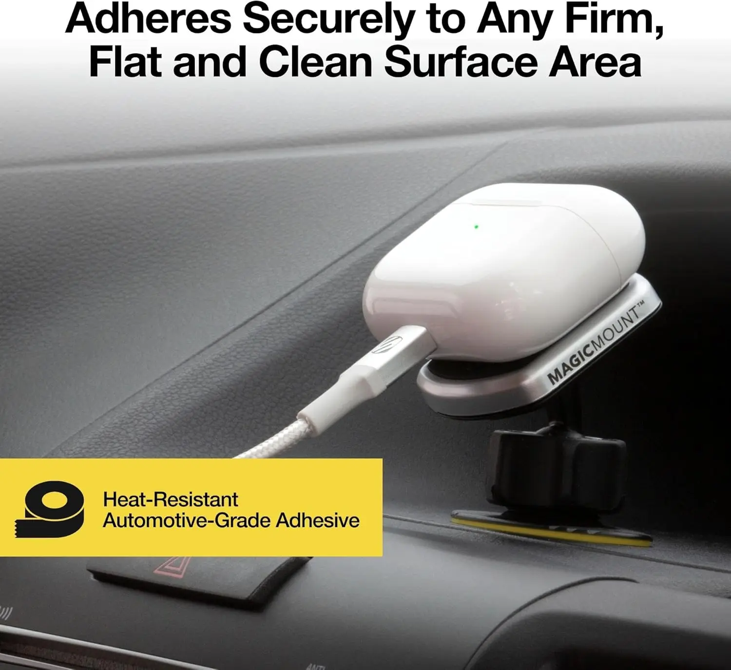 MPDB MagicMount Pro Magnetic Car Mount, 360° Adjustable, Strong Magnet, Fits iPhone, Samsung, Android – Non-MagSafe