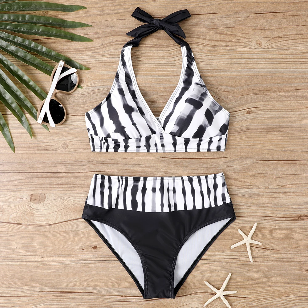 

Women's Tankini Swimsuit Set, Floral Print Backless Two-Piece Swimwear, Fashionable Beachwear with Tank Top & Shorts Sexy Bikini