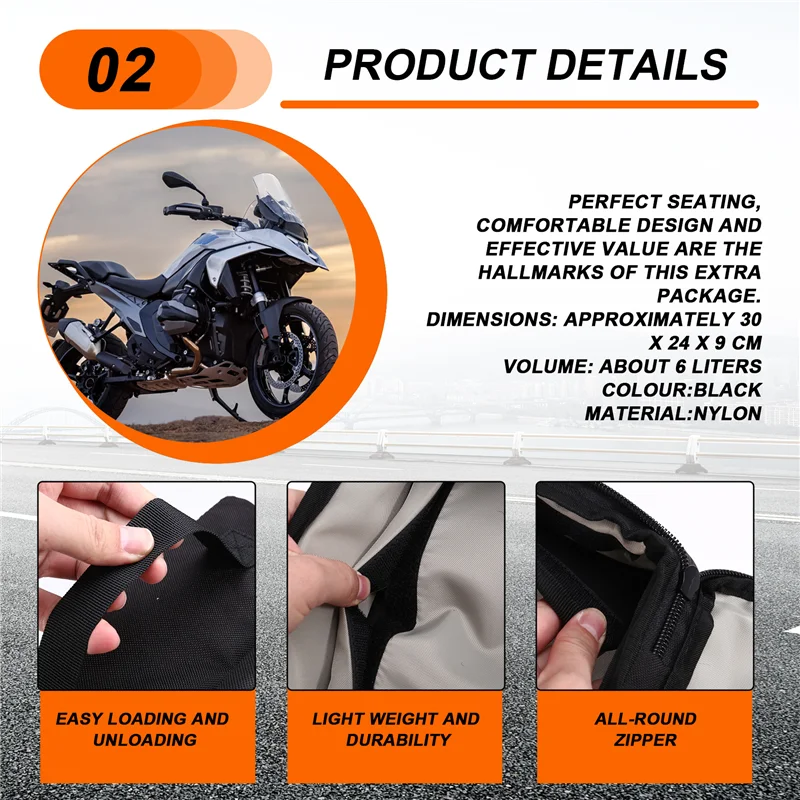 

ABQB-Motorcycle Vario Bag Top Box Корзины Сумка Чехол Верхний Чехол Сумка Для BMW R1300GS R 1300GS R 1300 GS 2023- Аксессуары