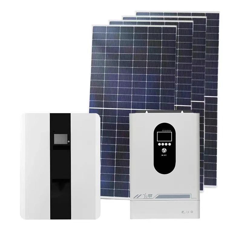 Solar photovoltaic power generation system, household 220v off-grid full set of photovoltaic panel inverter