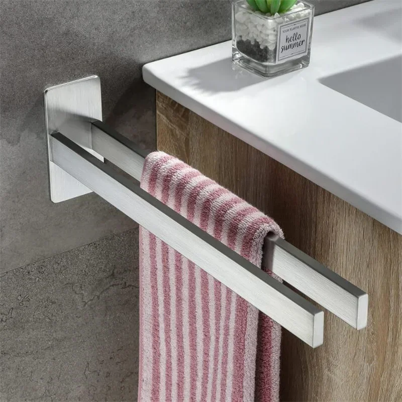 

Towel Holder Rack 304 Stainless Steel Towel Organizer Wall Mounted Bathroom Shelves Bedroom organizer Wall shelfs Toilet Ecoco