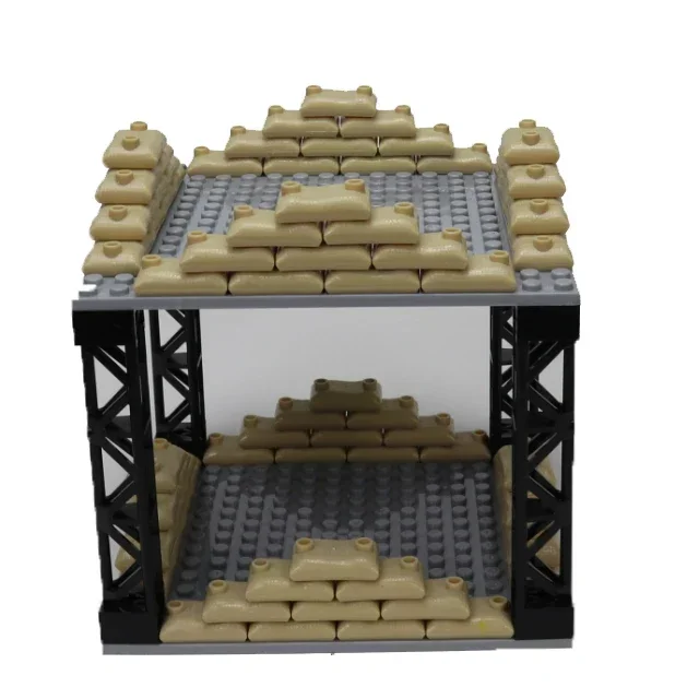 Military Base Barbed Wire Building Block City Military Scene Accessory Fence MOC Chain Part Brick 30104 92338 4151 Leduo