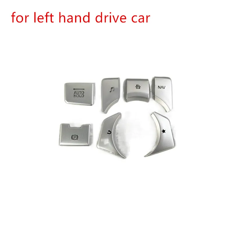 7pcs/Lot Aluminum Alloy Central Control Multimedia Buttons For 2017-2023 Mazda CX-5 CX5 CX 5 MK2 CX-8
