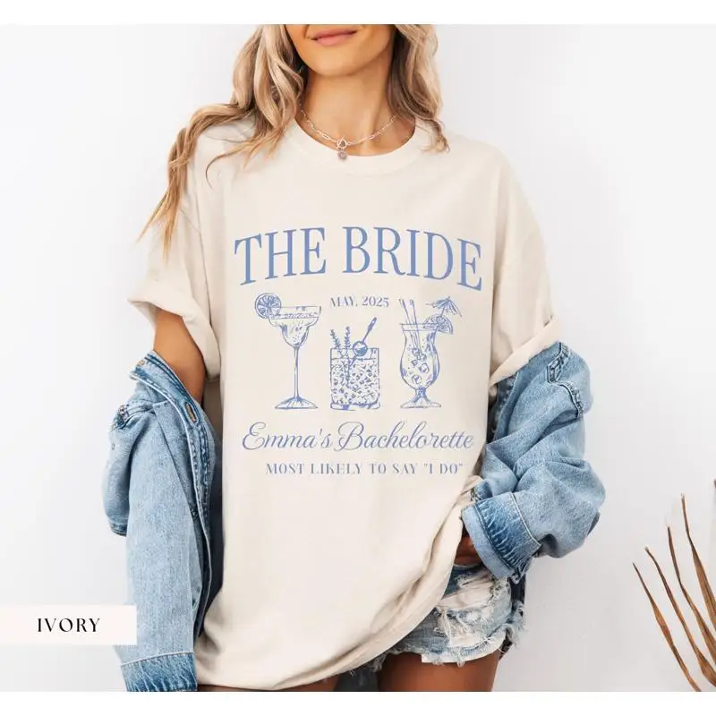 The Bach Bride Bachelorette T Shirt Custom Party Trip Bridal Shower Bridesmaid Most Likely To