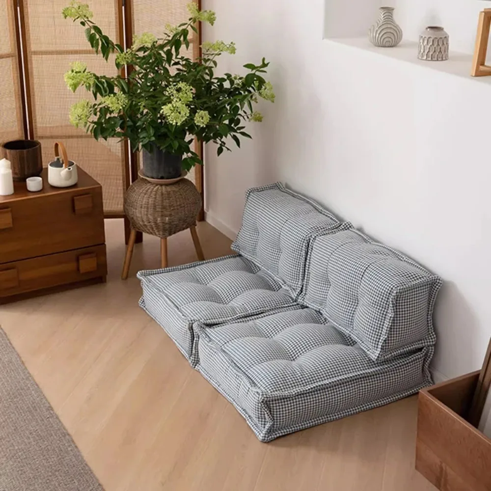 Leniwa sofa do salonu z połowy wieku Futon Modułowy worek fasoli Przenośna ultralekka kanapa Mała sofa rodzinna Muebles Meble domowe