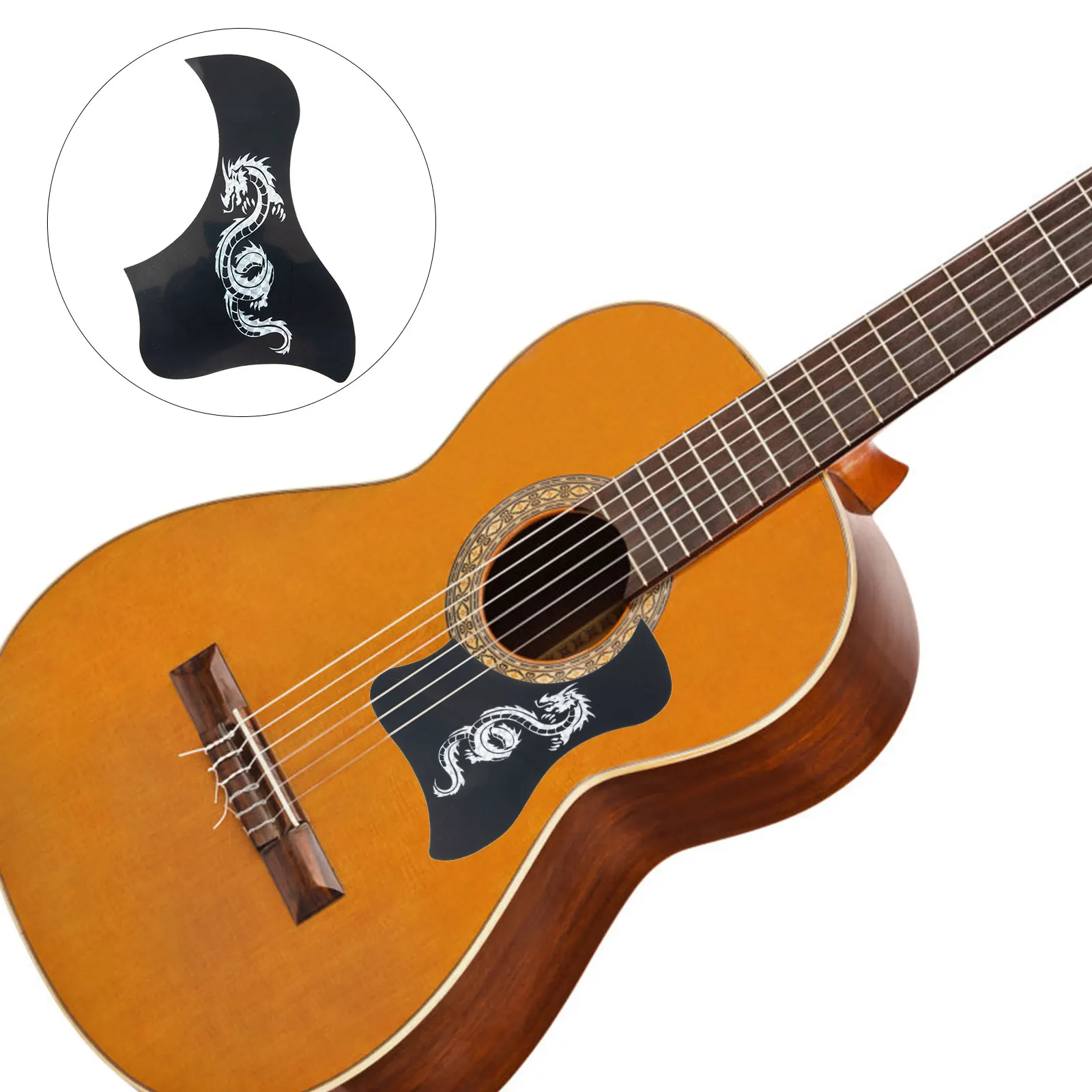 

10 Pcs Protector Guitar Acoustic Parts Accessories Sticker Travel Guitars