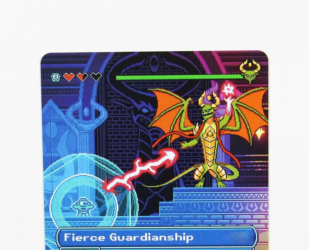 (Fierce Guardianship) Holo/Foil TCG لعبة الورق السحرية أعلى جودة الوكيل أوراق اللعب جمع مجلس لعبة بطاقات التداول الوكيل