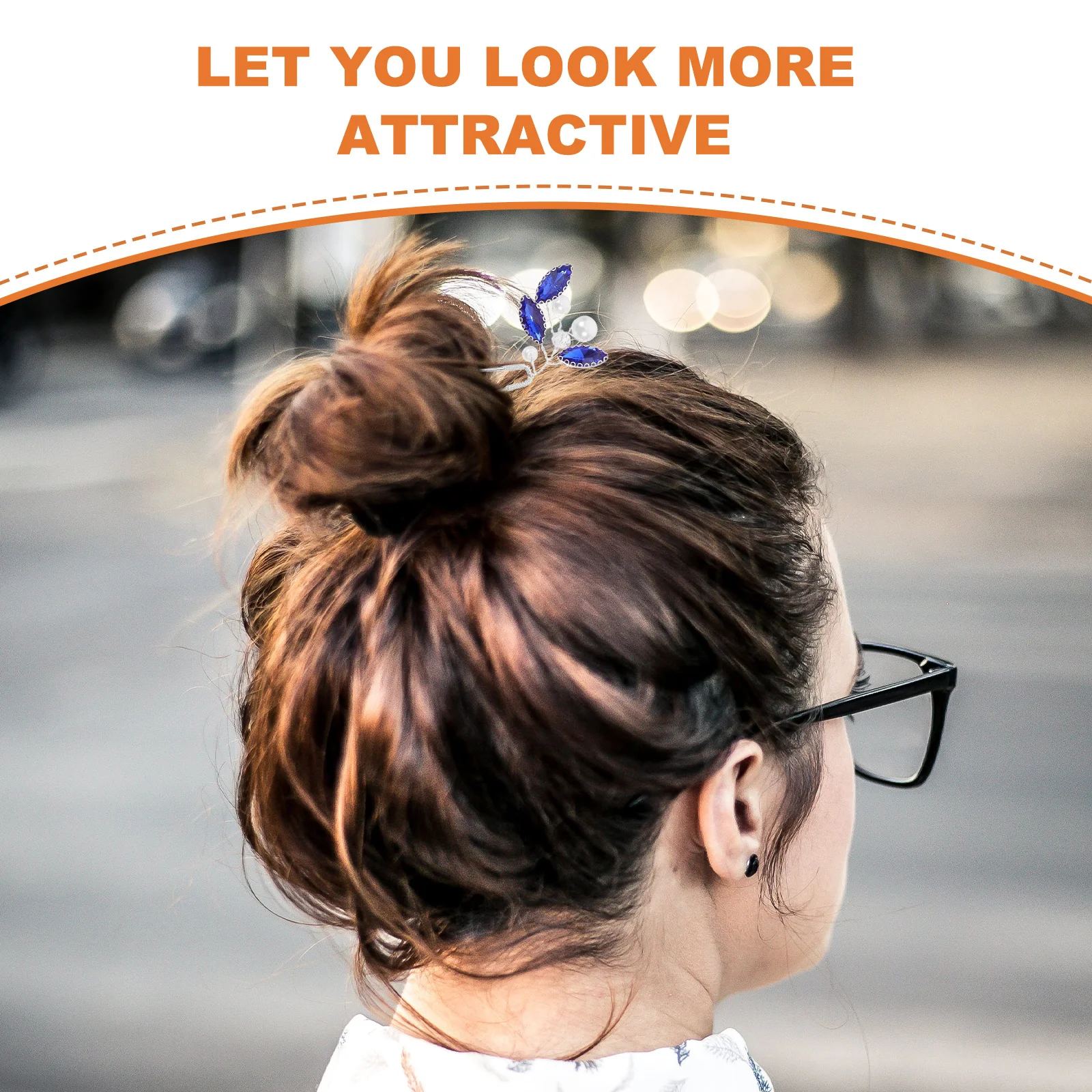 

3Pcs Crystal Hairpins Rhinestone Design Elegant Wedding Accessories Stylish Hair Sticks for Women Hairpin Hair Forks