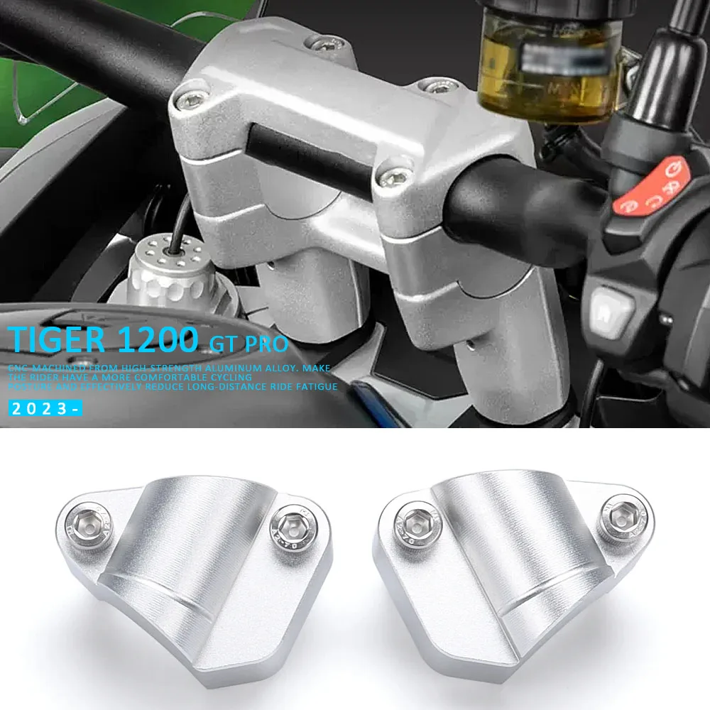 

2023 2024 Motorcycle Accessorie Handlebar Riser For Tiger 1200 Tiger1200 GT Pro TIGER 1200 GT PRO Handlebar Back Move Mount