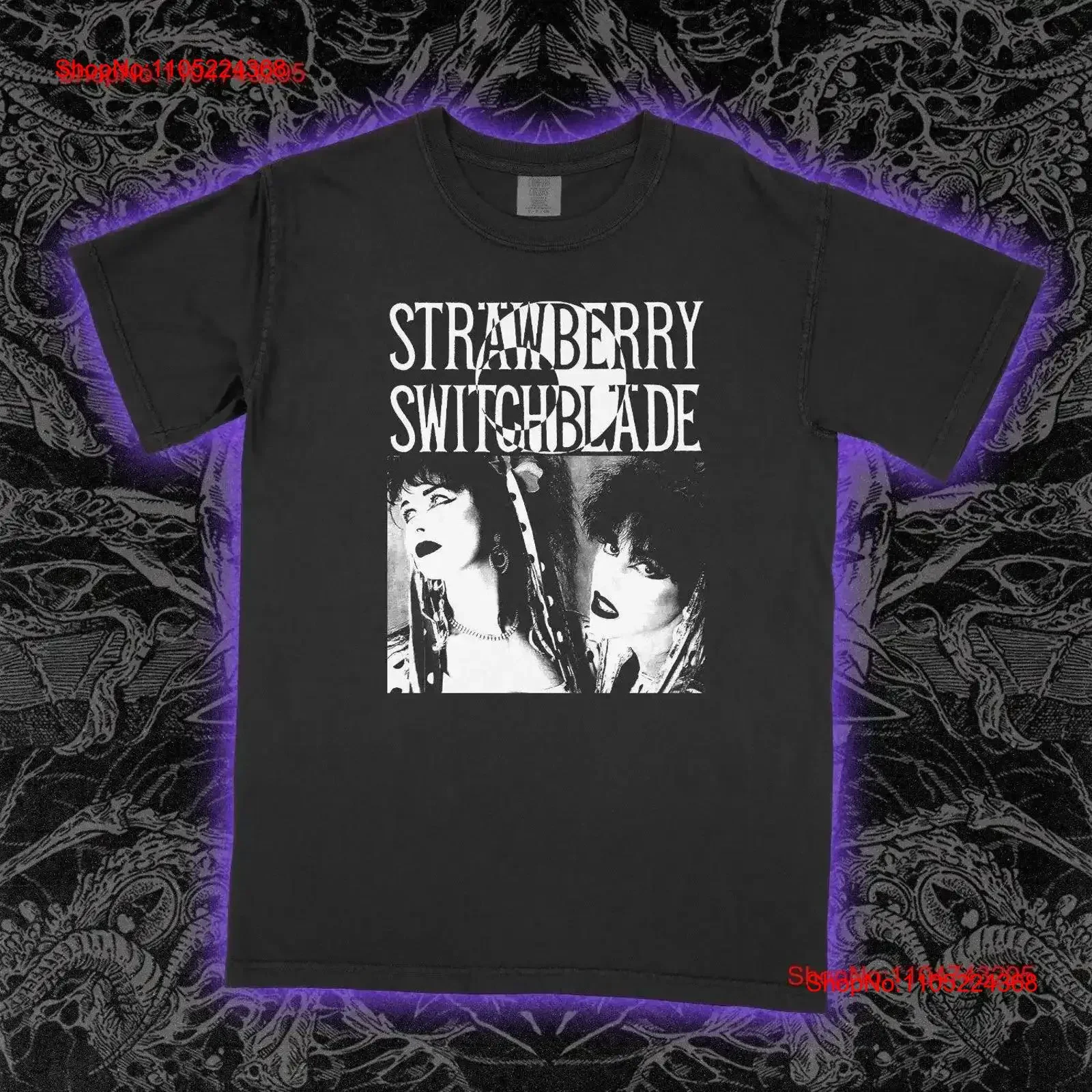 

Strawberry Switchblade T shirt Siouxsie and the Banshees vintage Washed streetwear Comfortable graphic Breathable Stylish