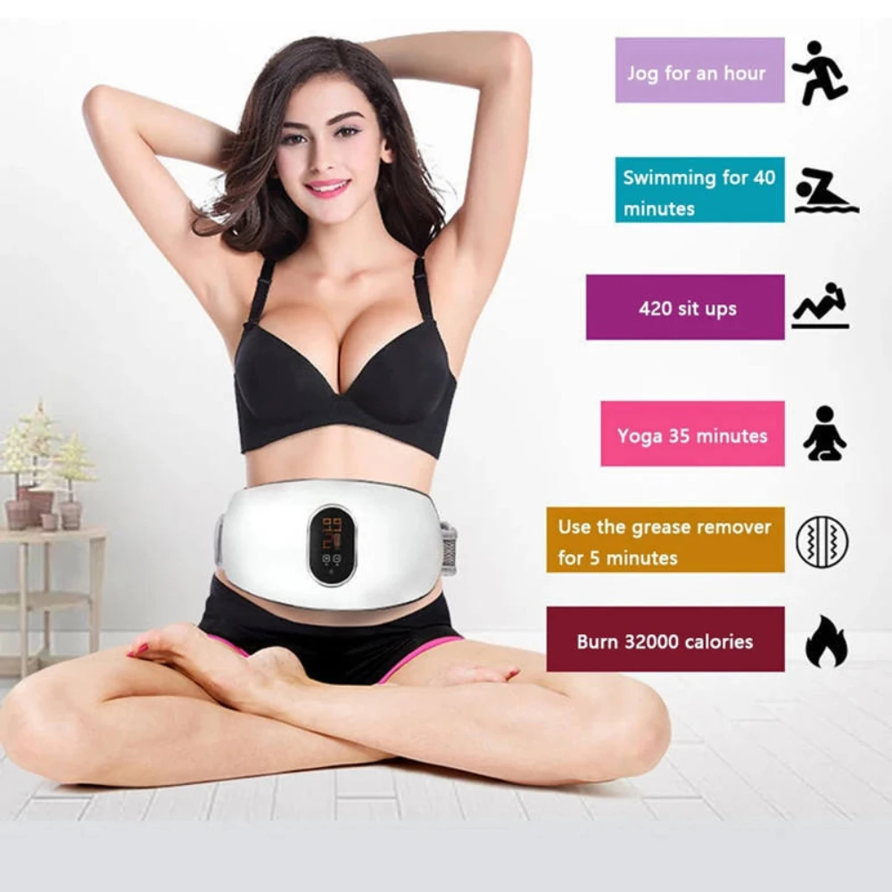 Picture 6: Multifunctional Massage Belt for Waist Back Abdomen Rechargeable Slimming Fitness Beauty Tool