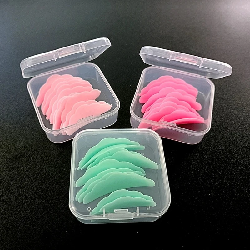 10 Stuks Herbruikbare Wimper Lifting Kit Siliconen Lamineren Pad Wimper Perm Staven 3D Wimpers Extension Curler Pad Make-Up Tool