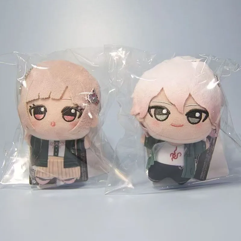 Bandai Original Anime Danganronpa Naegi Makoto Kirigiri Kyoko Enoshima Junko Monokuma Cosplay Cartoon Fluffy Puppet Keyring Toys