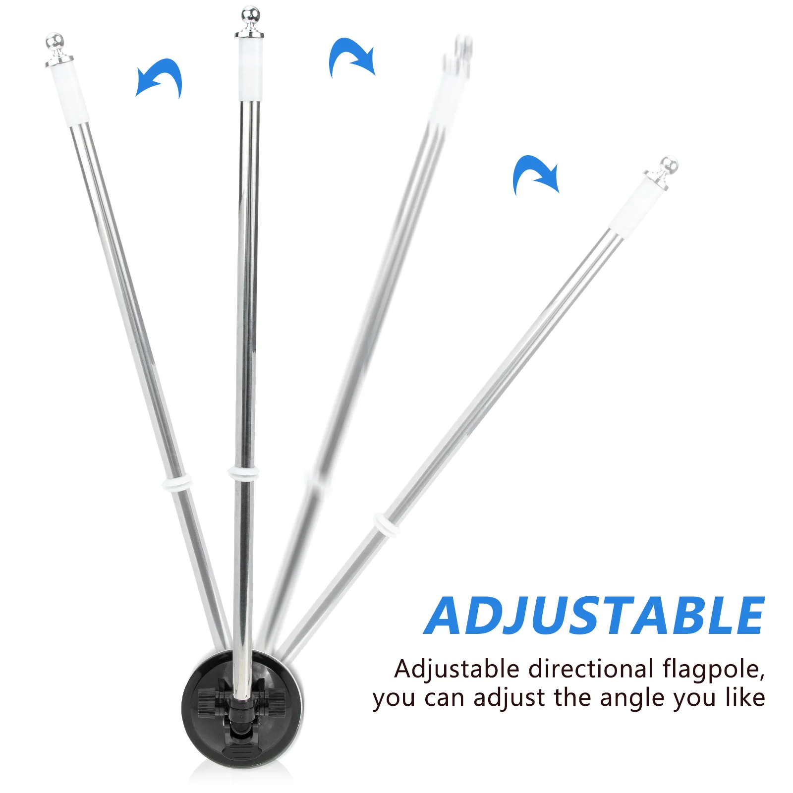 

Suction Cup Flagpole Holder Celebration Display Truck Fine Fixing Abs Multipurpose Outdoor