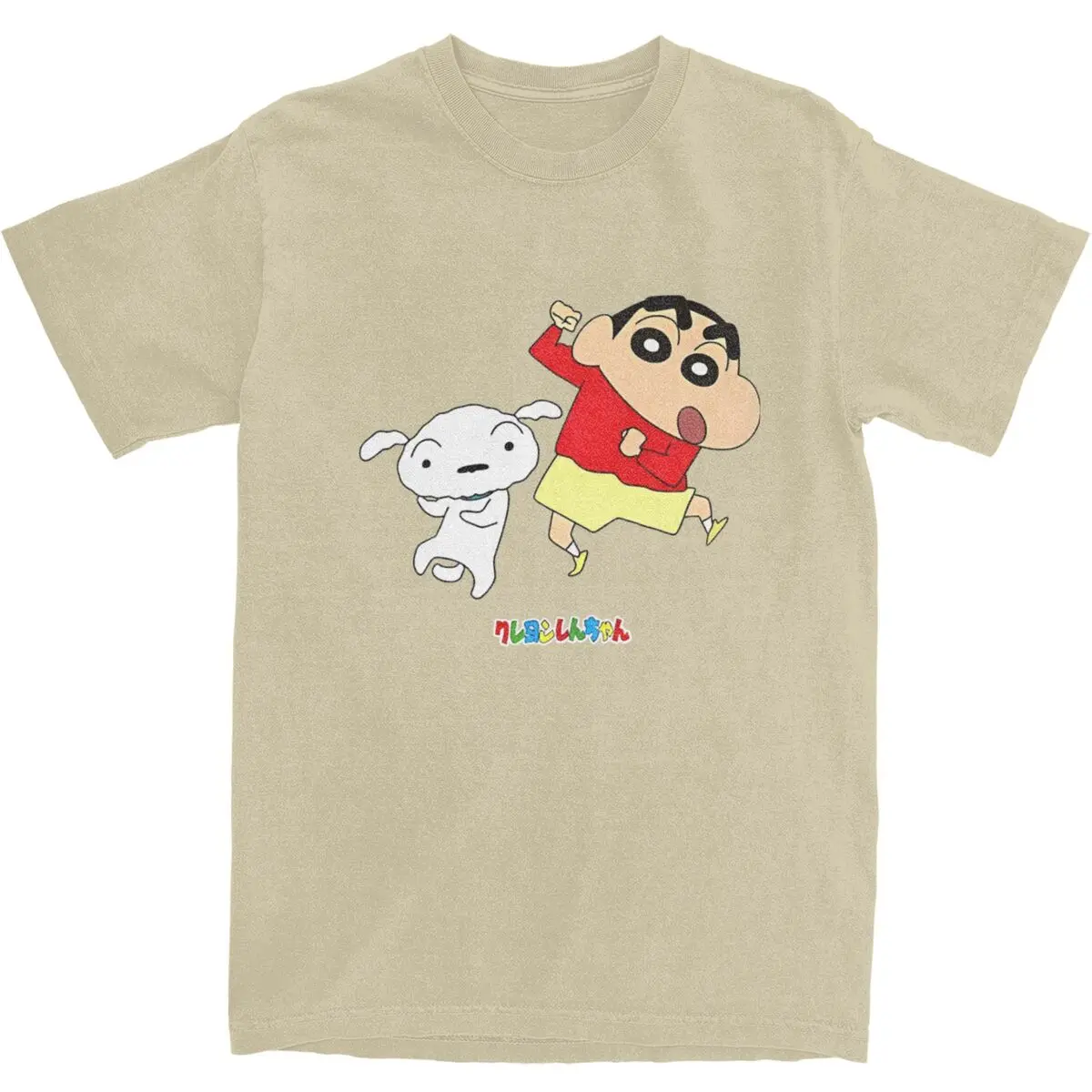 ¡Camiseta para hombre y mujer Crayon Shin-chan Dances! Camiseta Shin-chan y Shiro, camisetas de moda de verano, ropa de algodón estampada Vintage, regalo