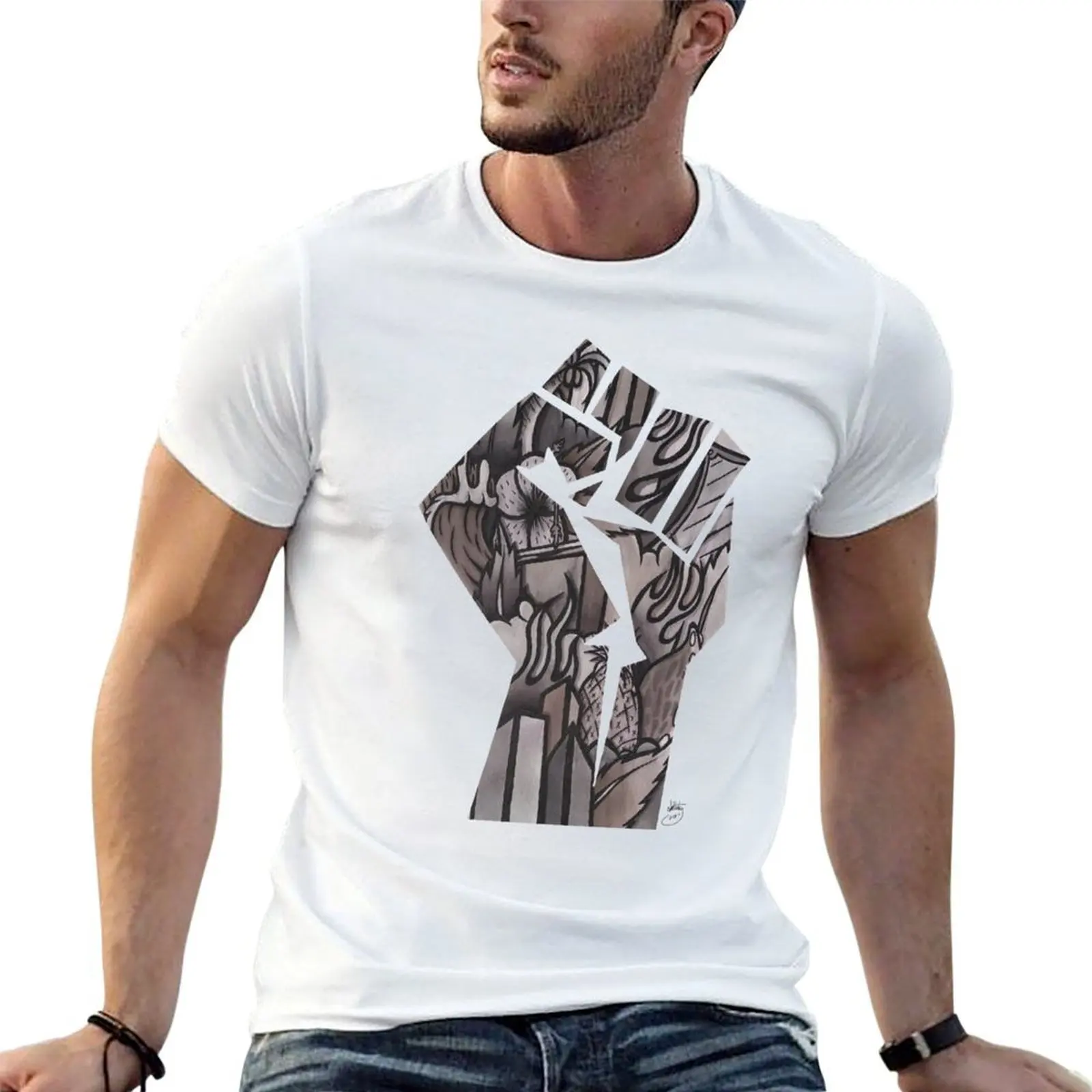 

Black Lives Matter Tribute (100% Proceeds go to Stop Hate UK T-Shirt mens graphic t shirts funny t shirts cotton T-Shirt
