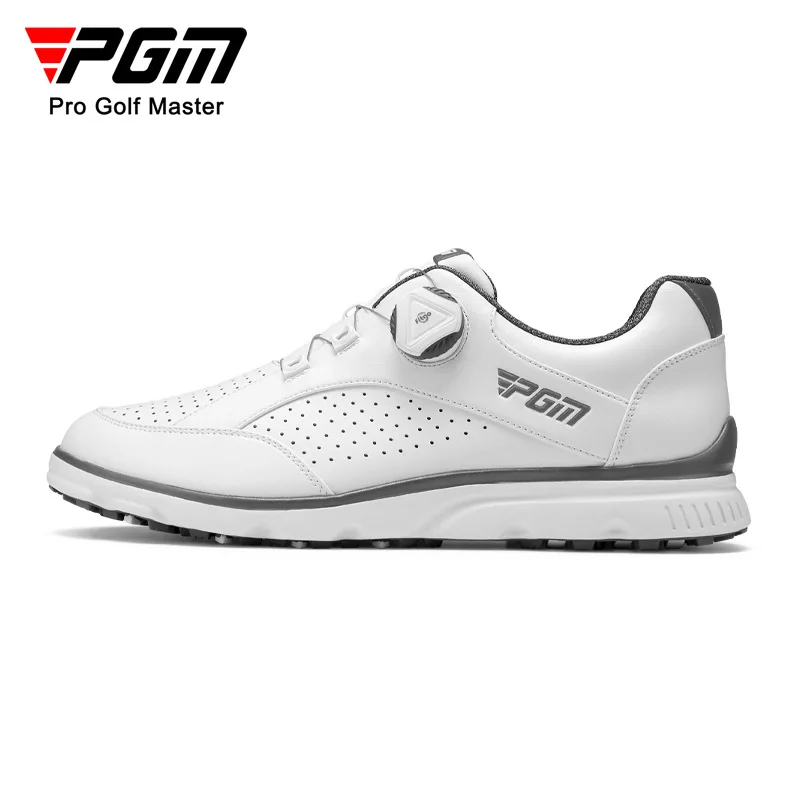 PGM Men Golf Shoes Knob Shoelaces Anti-side Slip Waterproof Men\'s Sports Shoes Sneakers XZ245