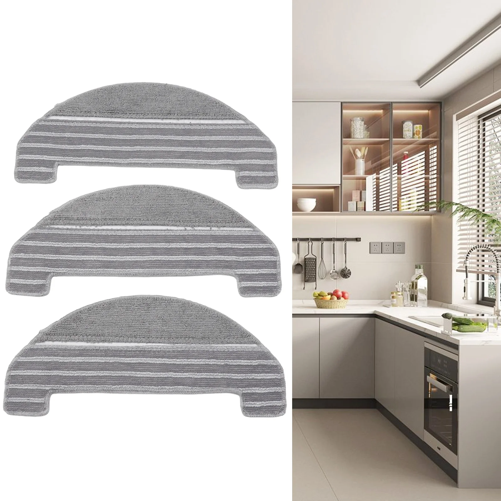 

3x тряпки для швабры для робота-пылесоса T10, бытовая подметальная машина, инструмент для чистки, сменные чистящие подушечки, швабра